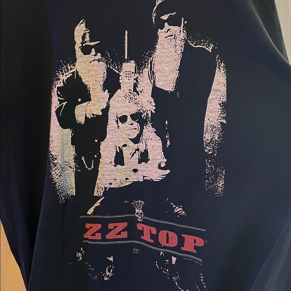 VINTAGE Y2K ZZ TOP TEE SIZE XL